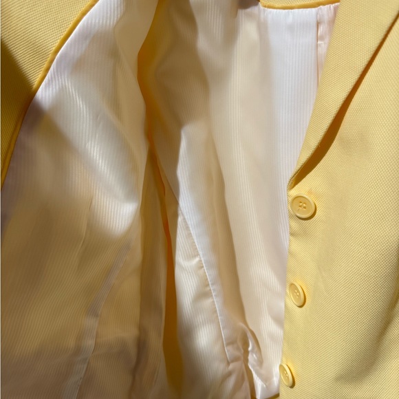 Vintage Talbots Yellow Button Front Blazer Size Small - Picture 4 of 6